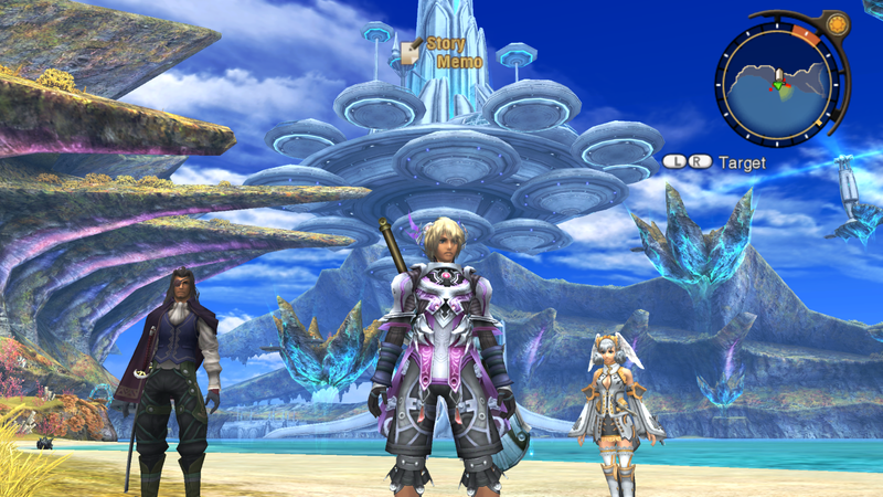 The city of Alcamoth towers over Eryth Sea.